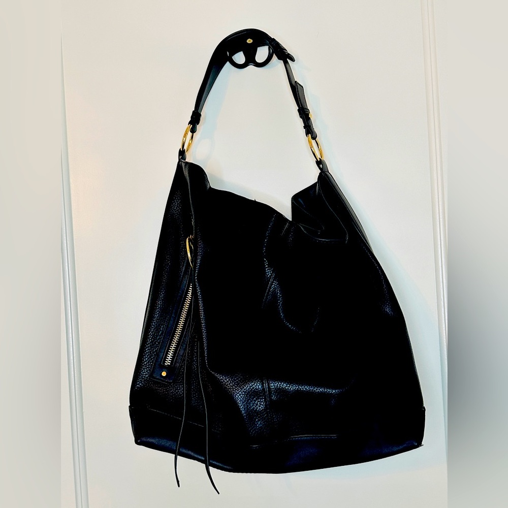 Topshop HATTIE Zip Pocket Hobo Bag